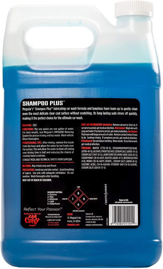 Meguiar's D11101 Detailer Car Shampoo Plus 3.79L car wash - Image 3