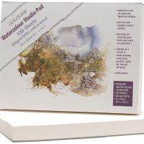 Clairefontaine Goldline Watercolour Studio Glued Pad, 24 x 32 cm, 200 g, 100 Sheets