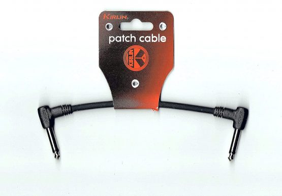 Kirlin IC243BLACK-6INCH Moulded Angled Patch Lead, Black, 6-Inch