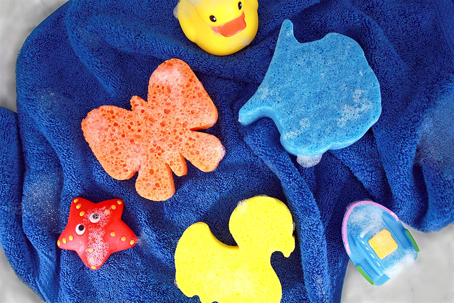 Spongellé Kids Animals Body Wash Infused Buffer, Fruitilicious Fish, 15 count (Pack of 1) - Image 3