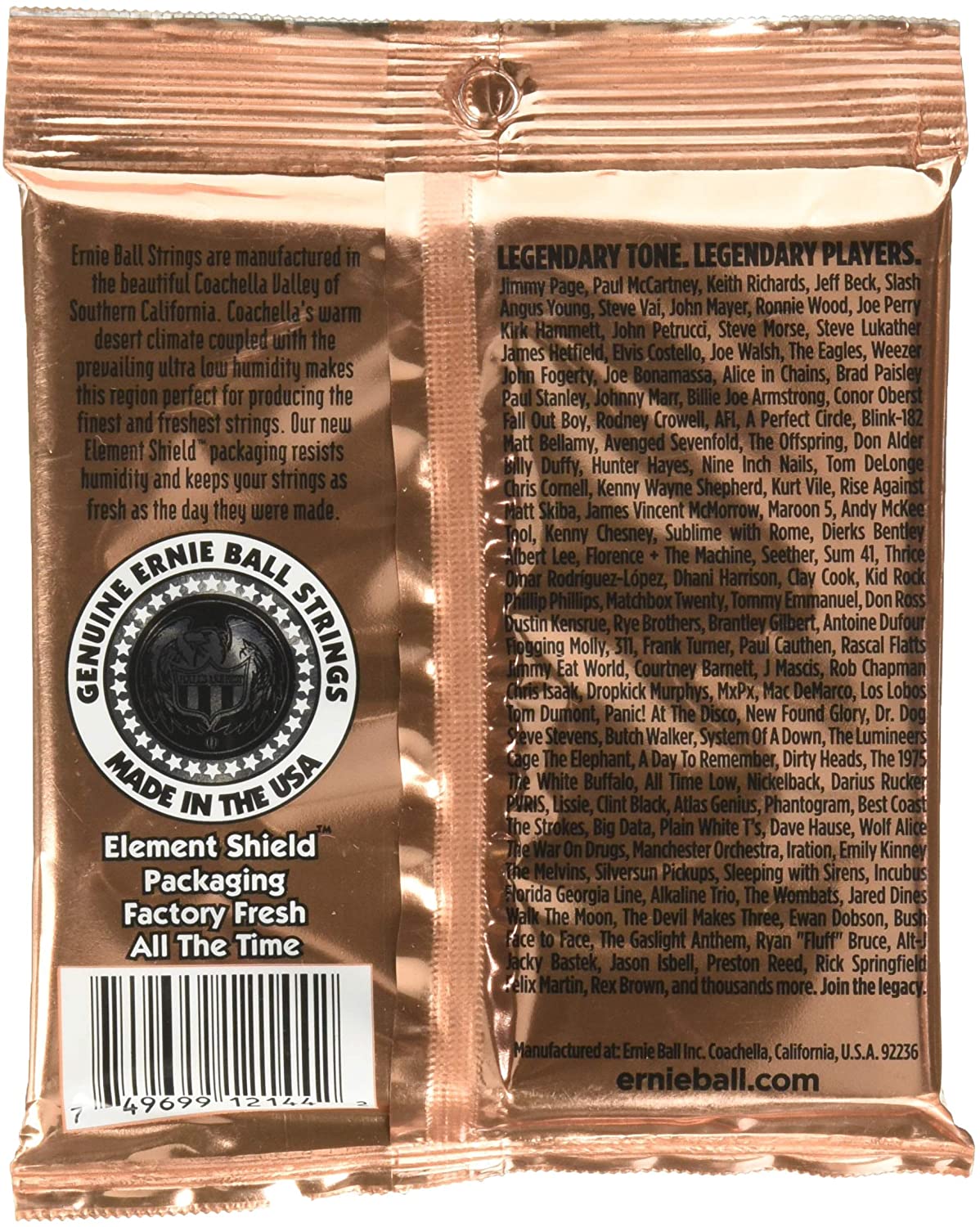 Ernie Ball Earthwood Medium Phosphor Bronze Acoustic Guitar Strings - 13-56 Gauge, 6-String, Medium - Image 3