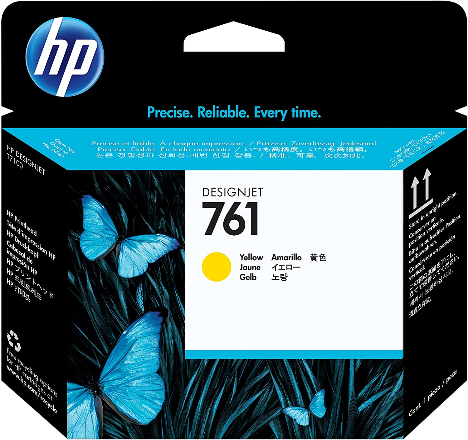 HP 761 Designjet Printhead - Yellow, Standard Yield - Image 2
