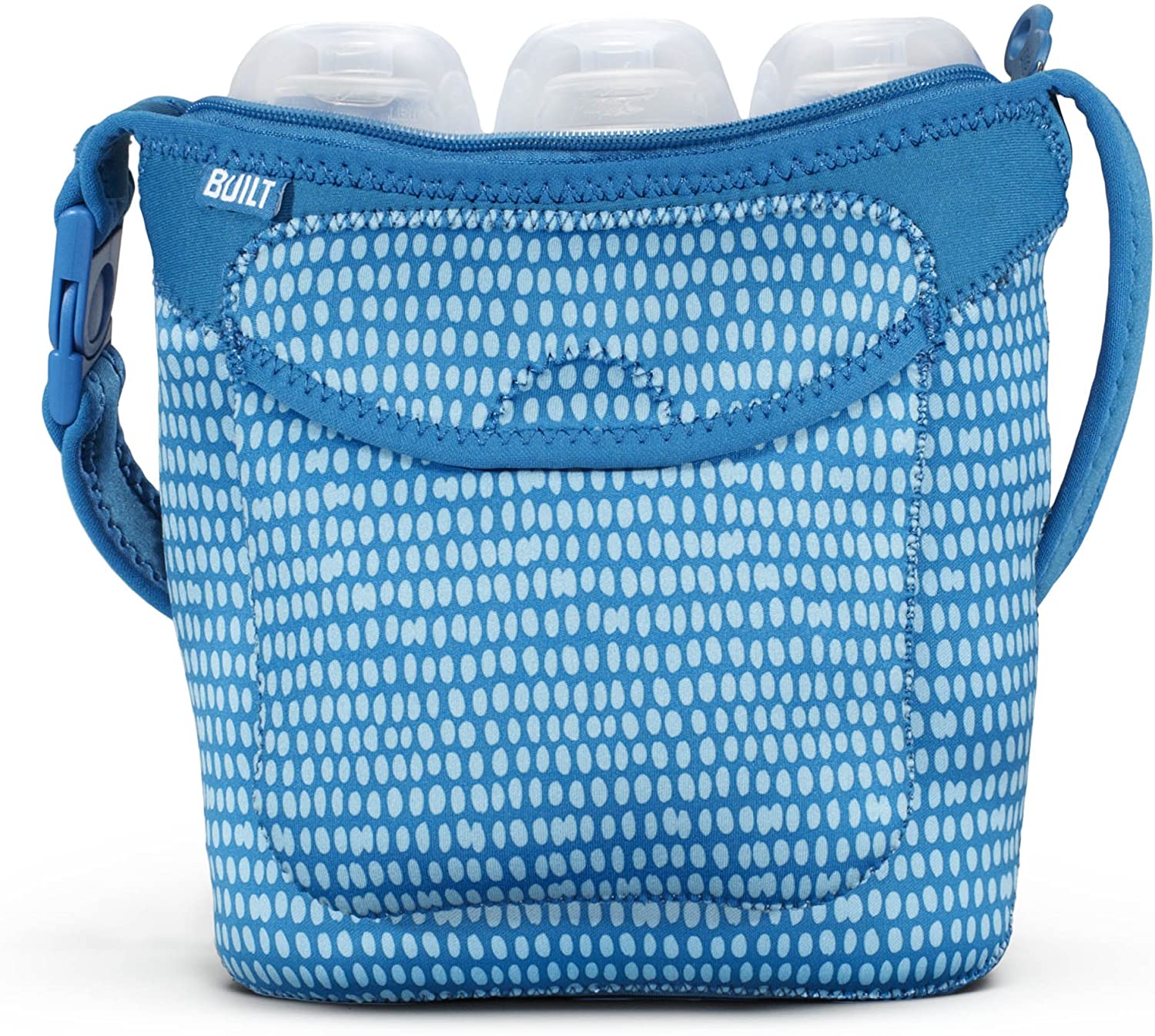Built NY Three Bottle Tote Dribble Dots (Blue)