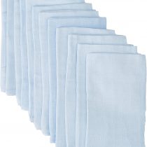 Junior Joy Baby Muslin Squares (12 Pieces, Blue)