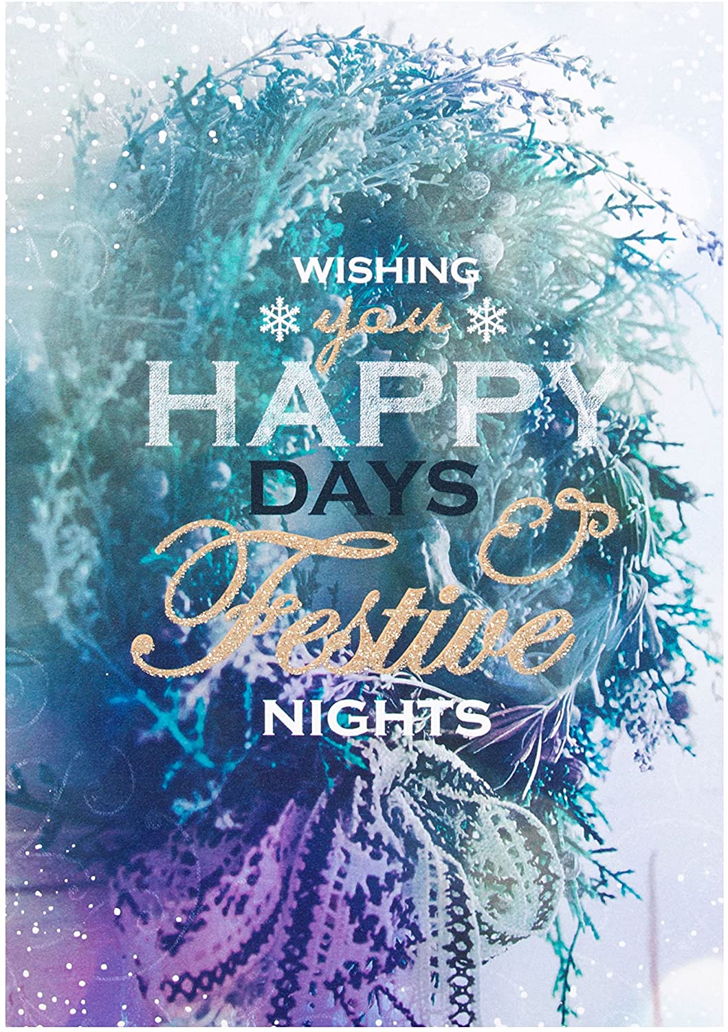Hallmark Christmas Card 'Festive Nights'- Medium