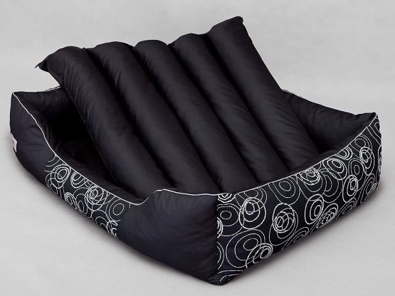 Hobbydog Cordura Fabric Durable Prestige Dog Bed, Large, Black with Wheels - Image 4