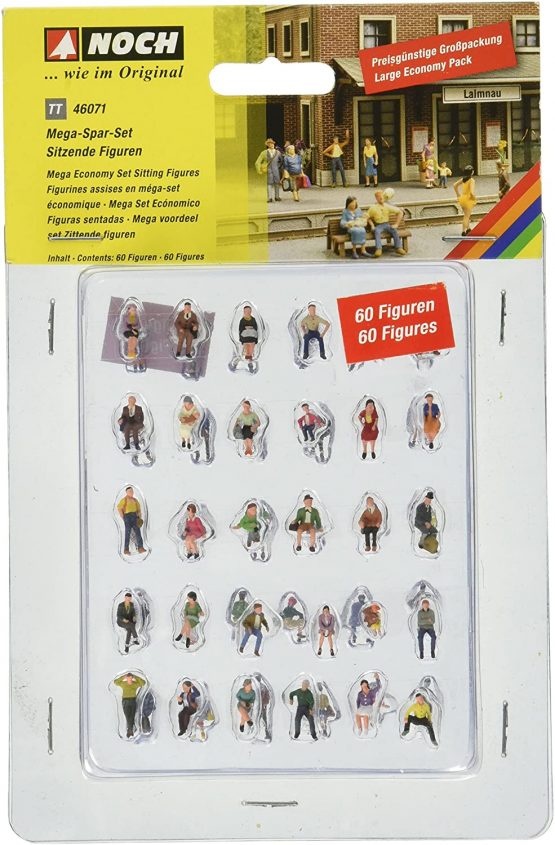 Noch 46071 Mega Economy Fig Set 60/ Tt Scale  Figures - Image 2