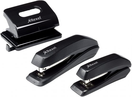 Rexel Ecodesk Full Strip Stapler, 20 Sheet Capacity, Made from Recycled Plastic, Uses 24/6 and 26/6 Staples, Black, 2100026 - Image 3