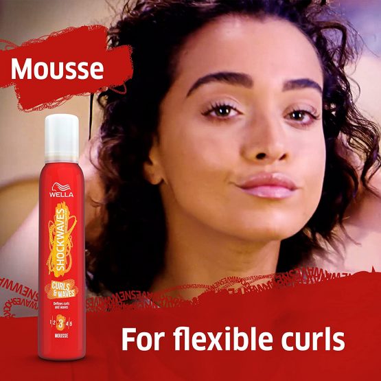 Wella Shockwaves Curls and Waves Hair Mousse, 200ml - Image 4
