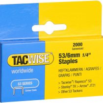 Tacwise 334 Heavy Duty 53 Series 6mm Staples for Staple Gun (2000)