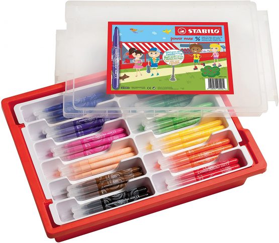 Felt Tip Pen - STABILO Power max Classpack of 96
