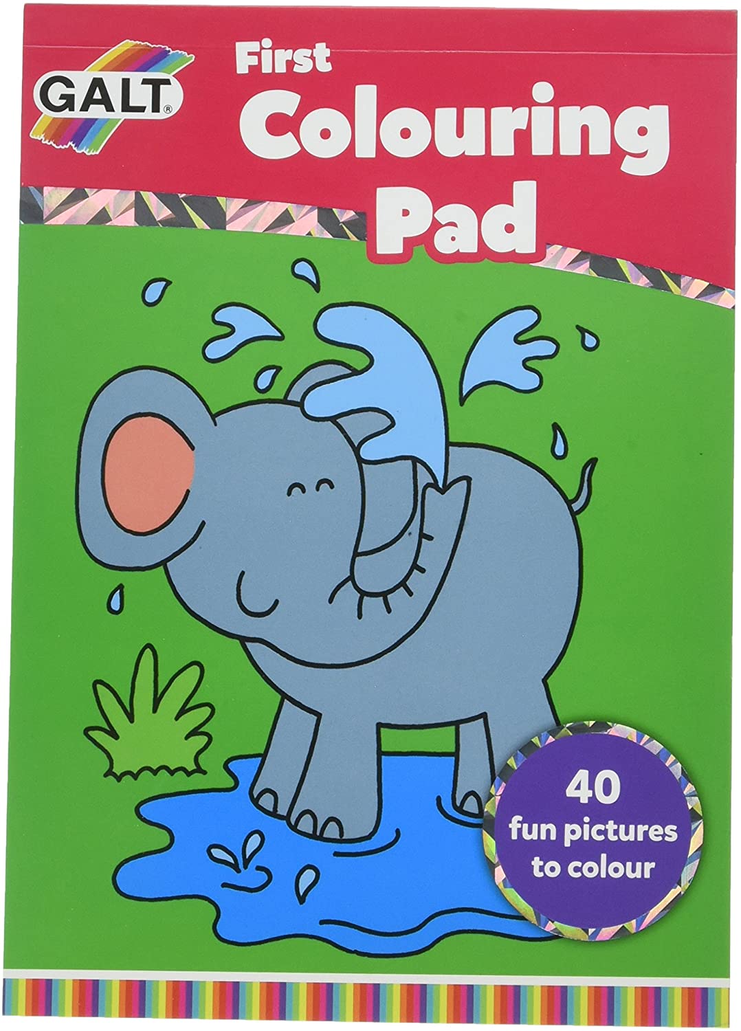 Galt Toys, First Colouring Pad, Kids Colouring Book, Ages 3 Years Plus, Multicolor, Medium