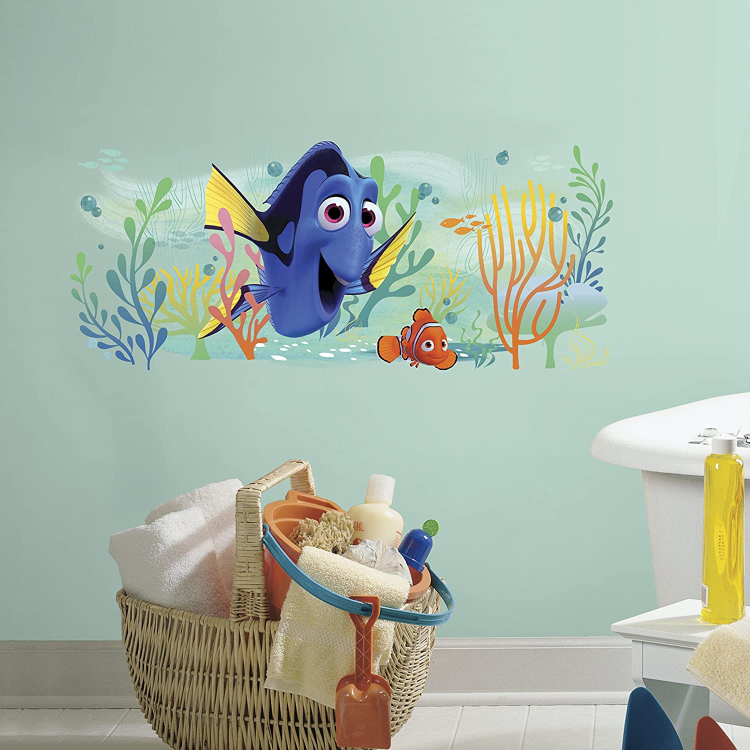 RoomMates Finding Wall Stickers-Nemo & Dory, Vinyl, Multi-Colour, 151 x 93 x 151 cm - Image 2