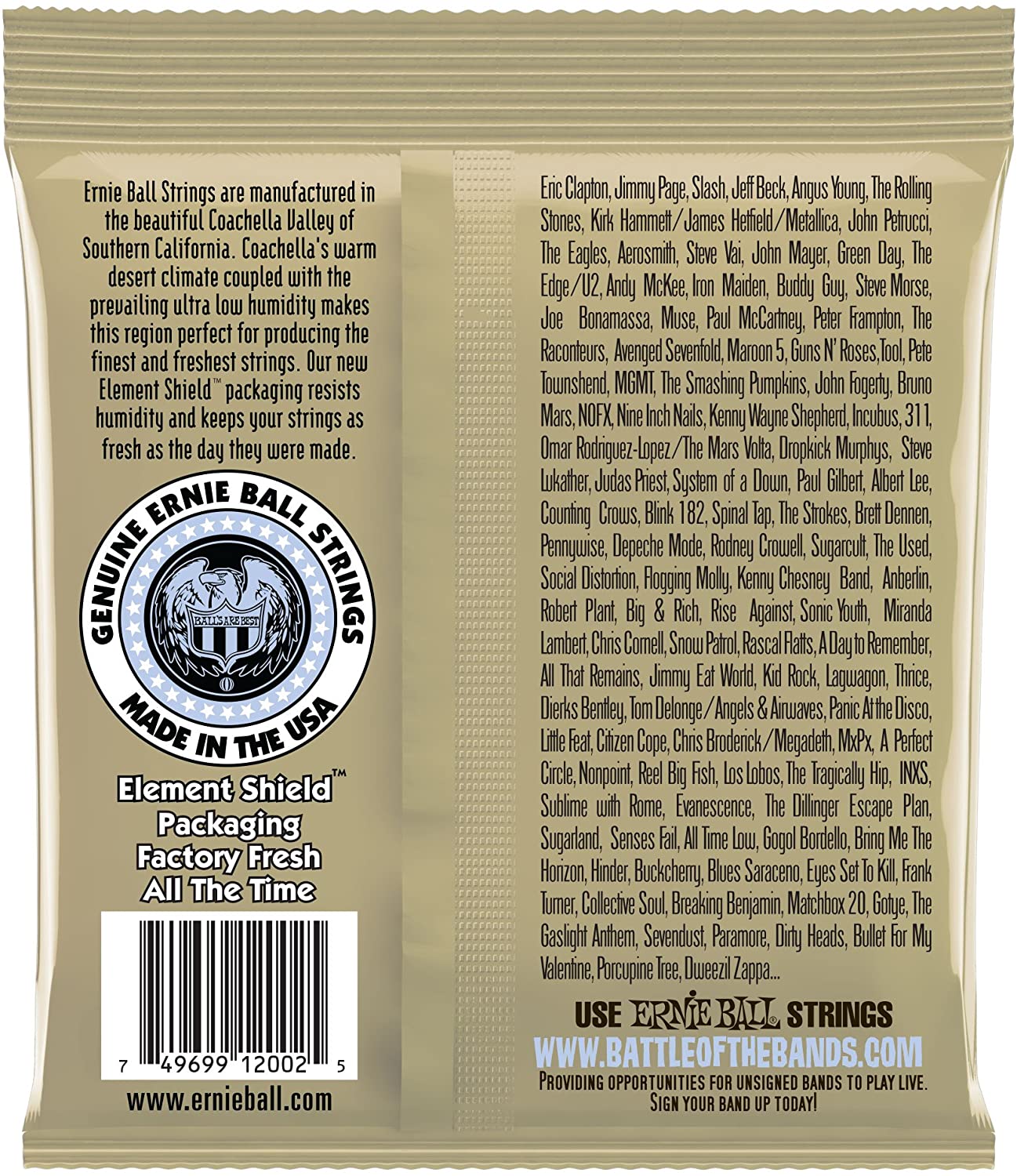 Ernie Ball Earthwood Medium 80/20 Bronze Acoustic Guitar Strings - 13-56 Gauge - Image 2