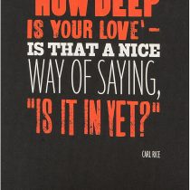 Hallmark Shoebox Comedy Card Carl Rice 'Is It In Yet?' - Medium [Old Model]