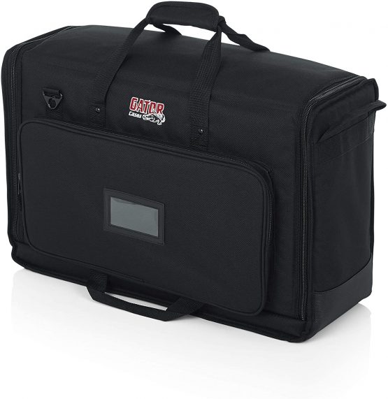 Gator Cases Padded Nylon Dual Carry Tote Bag for Transporting Two LCD Screens, Monitors and TVs Between 19" - 24"; (G-LCD-TOTE-SMX2)