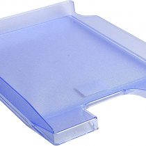 Exacompta Office Letter Tray Combo Mini - Ice Blue Translucent, Pack 10