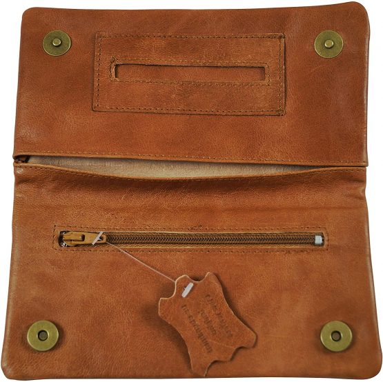 GERMANUS Calbrunus - Tobacco Pouch from Genuine Leather in Brown - Image 2