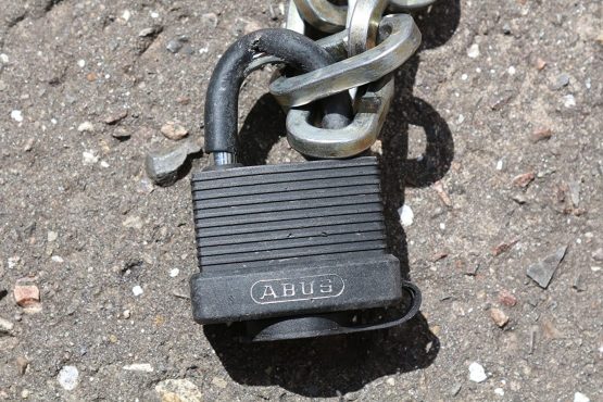 ABUS 70AL/45 _ Grey Aluminium Padlocks Vinyl Coated 45 mm Grey - Image 3
