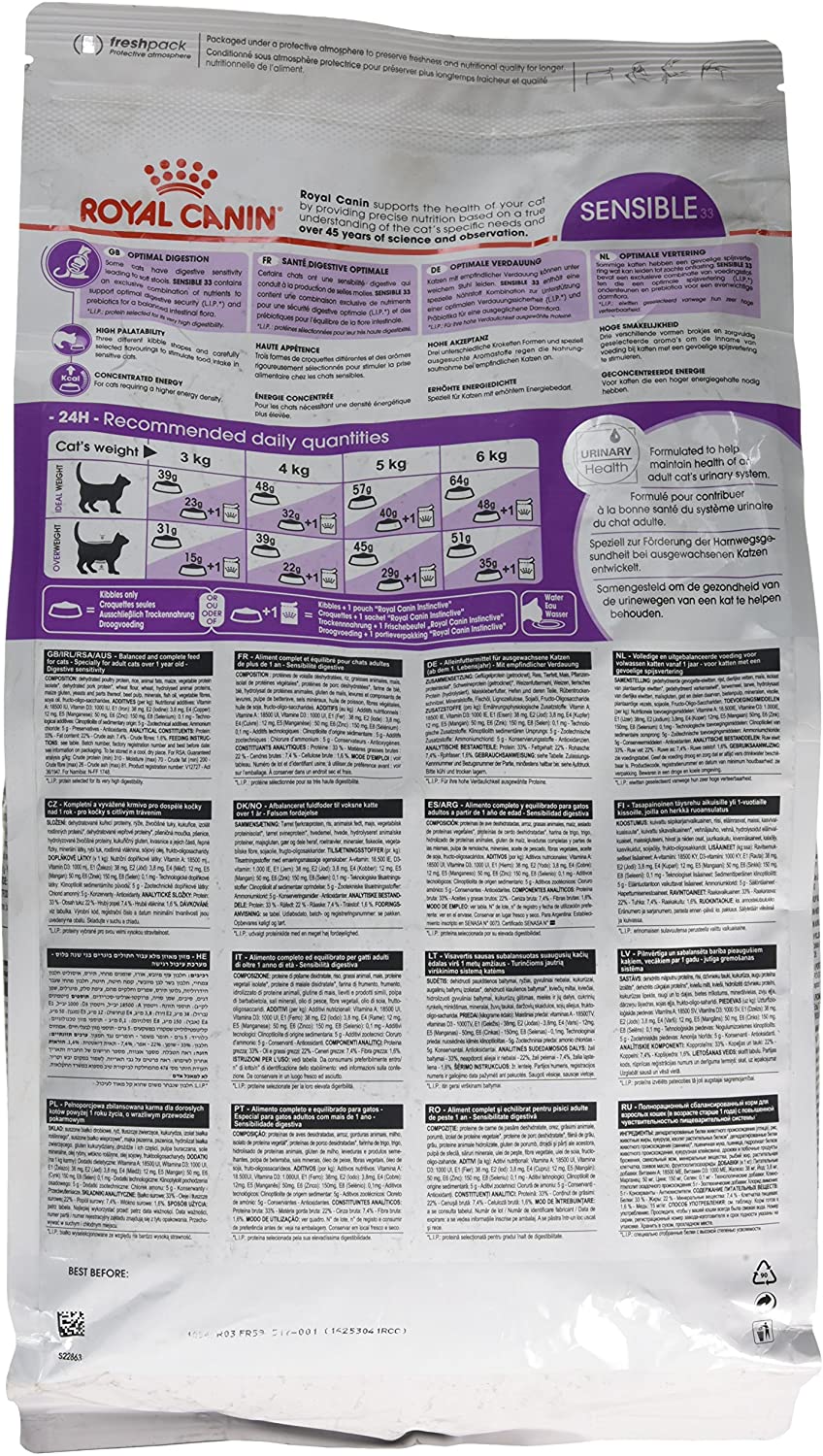 ROYAL CANIN Cat Food Sensible 33 Dry Mix 4kg, May Vary, 4 kg (Pack of 1) - Image 2