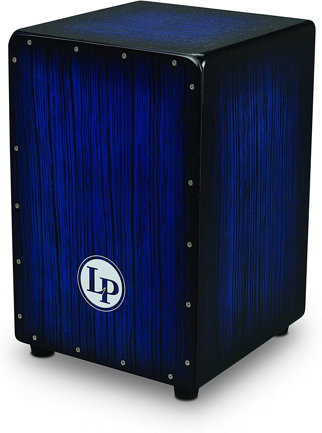 LP Latin Percussion Cajon Aspire Accent, Birke/Pappel, Wire (3 x 16), Finish: Blue Burst Streak, LPA1332-BBS