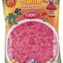 Hama 207-72 Beads 1,000 Bead Refill Bag - Translucent Pink