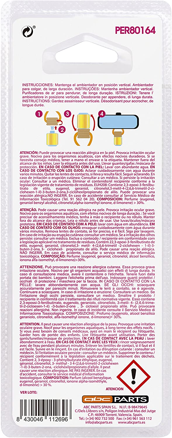 PARADISE SCENTS LOLLIPOP Car freshener Bottle to Hang, PER80164, Red, 5 ml (Pack of 1) - Image 3