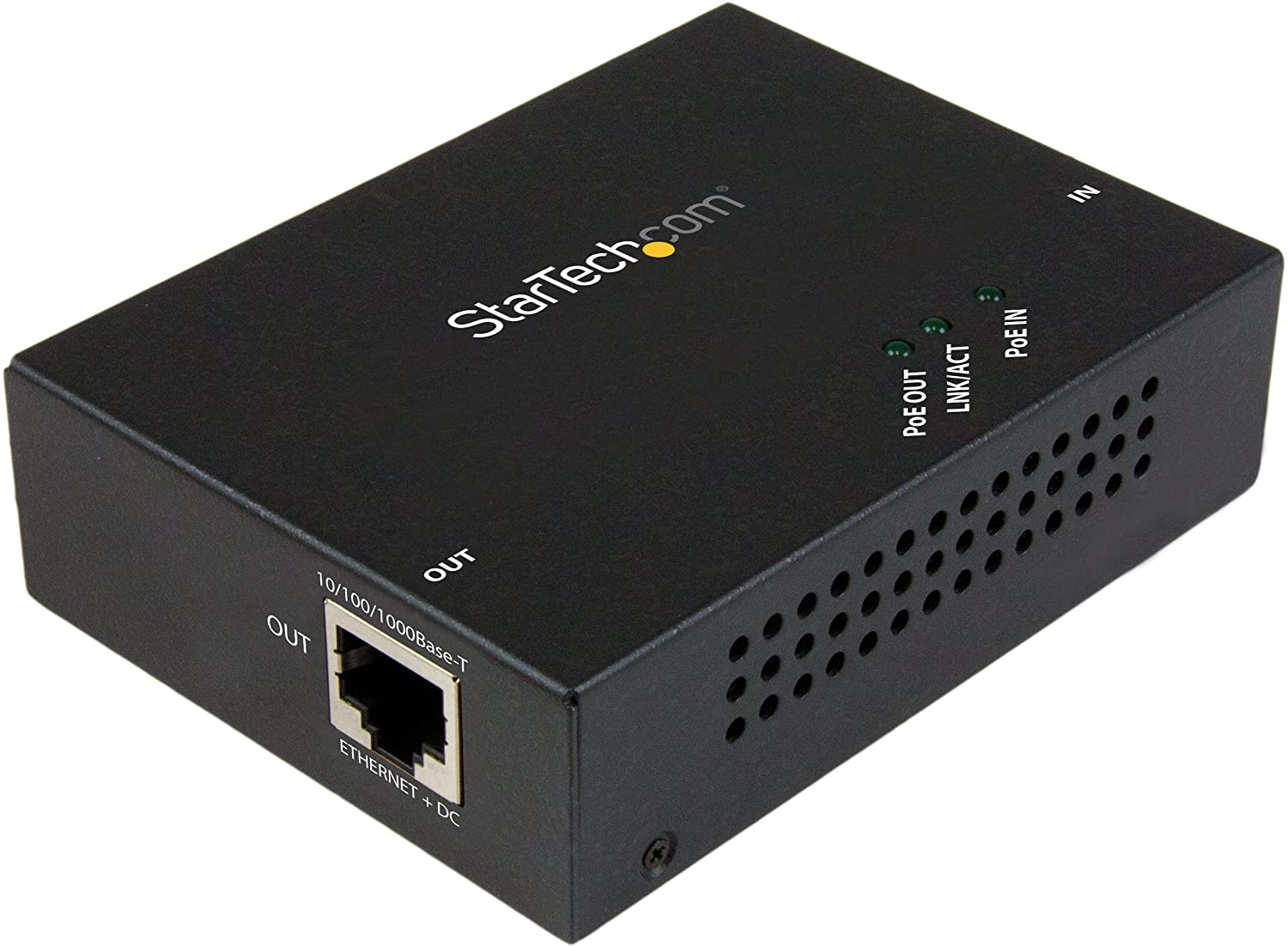 StarTech.com POEEXT1GAT 1 Port Gigabit PoE+ Extender 802.3at and 802.3af, 100 m (330 ft), Power Over Ethernet Extender