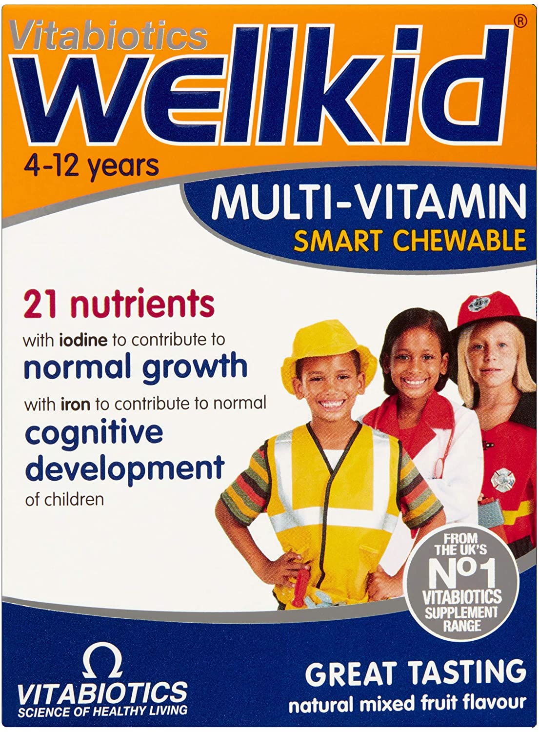 Vitabiotics Wellkid Multi-Vitamin Smart Chewable - 30 Tablets, New, 30 count (Pack of 1)