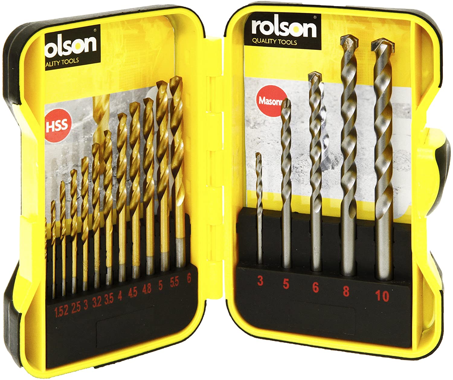 Rolson 48700 17 Piece Combination Drill Bit Set - Image 2