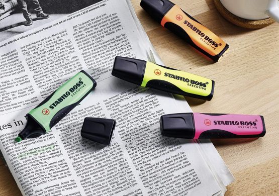 Highlighter - STABILO BOSS EXECUTIVE Box of 10 Yellow - Image 2