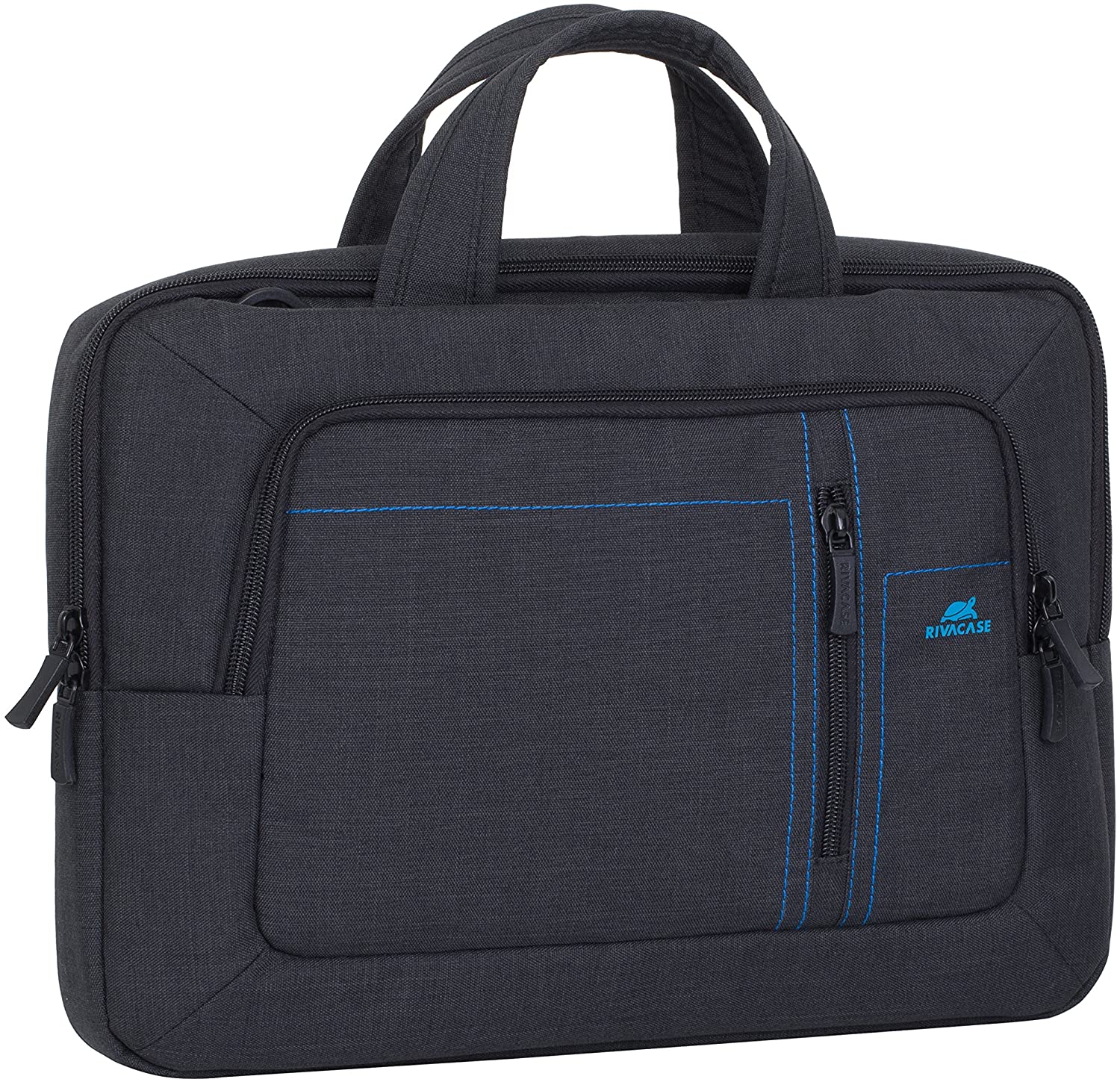 Rivacase 7530 Laptop 39.6 cm red waterproof case with shock absorbing Padding and Tablets up to 25.7 cm with Shoulder Strap bandoulière-rouge Monotone 13.3 inches