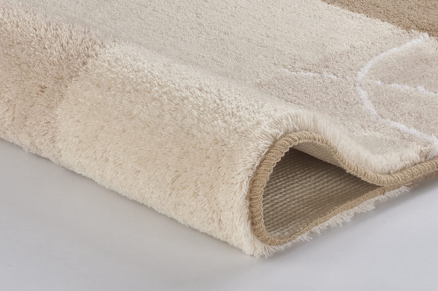 Meusch Curly 2671271360 Bath Mat 60 x 100 cm Taupe, Multicoloured - Image 3