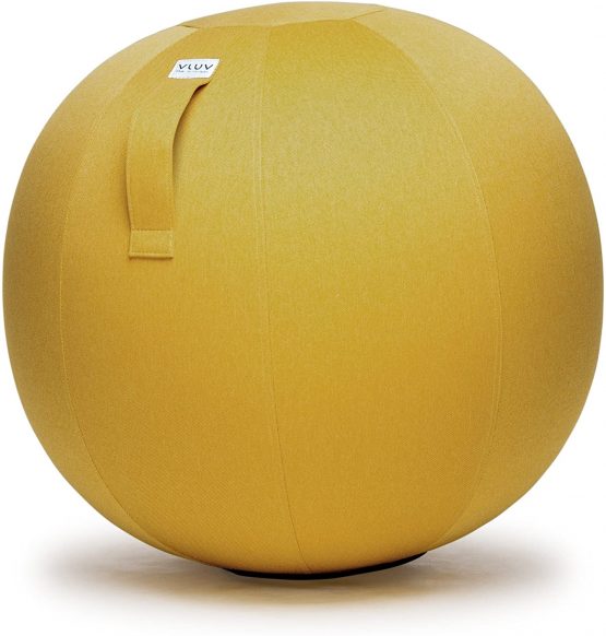 VLUV LEIV Ø 75 cm / 29 inches Yellow Sitting Ball/exercise Ball for