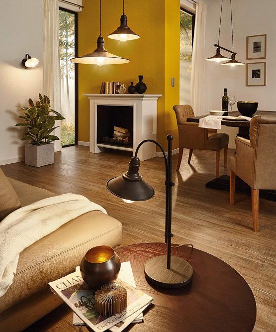 Eglo 49458 STOCKBURY Wall Light in Antique-Brown Steel - Image 3