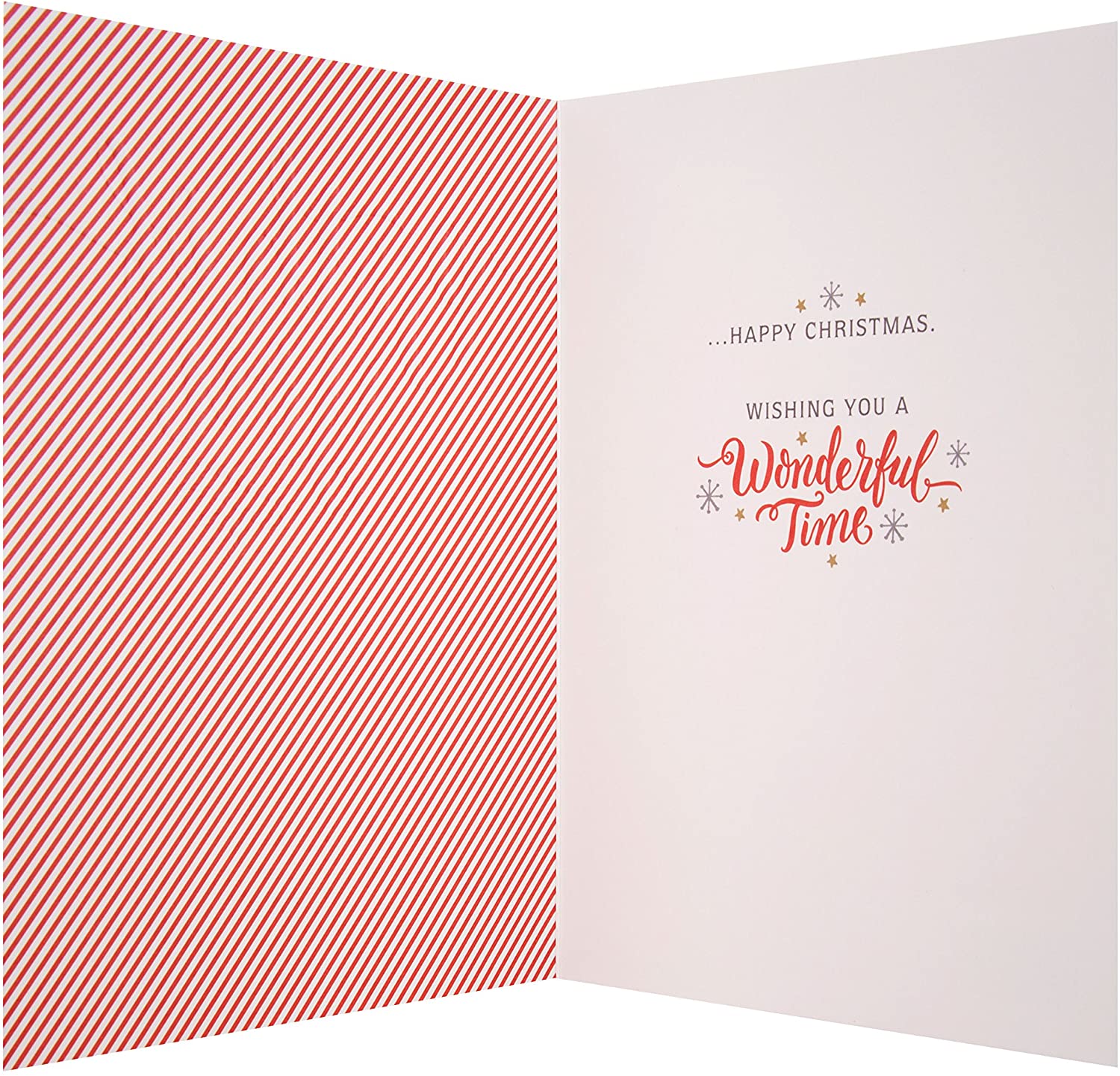 Hallmark Medium To Both "Happy Memories" Christmas Card, Metallic with red and green accents - Image 2