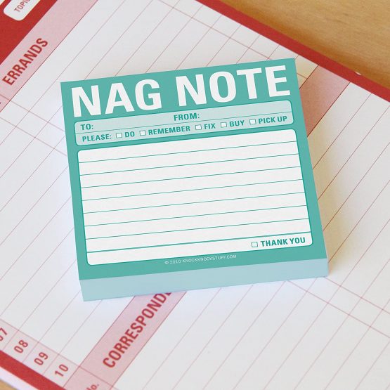 1-Count Knock Knock Nag Note Sticky Notes, to Do List Notepads, 3 x 3-inches Each (Simple Stickies) - Image 3