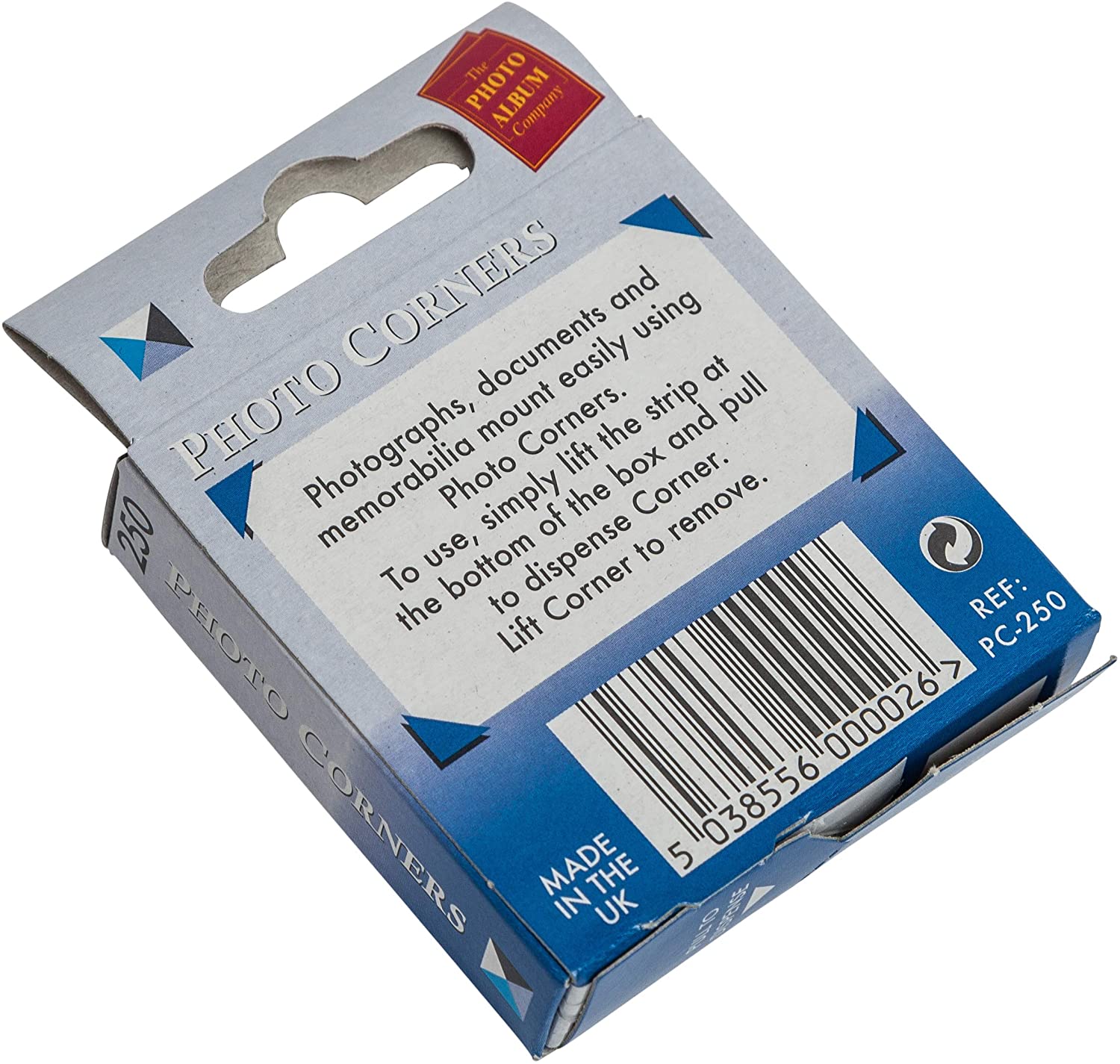 Hampton Frames Dispenser Box with 250 Photograph Photo Corner - Clear, White, 4 x 6 inches - Image 3