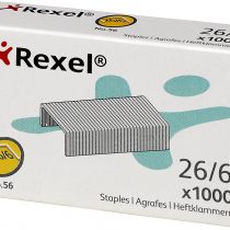 Rexel No.56 26/6 mm Standard Staples, For Stapling up to 20 Sheets, Use with Desktop Staplers and Pliers, Box of 1000, ACCO6131