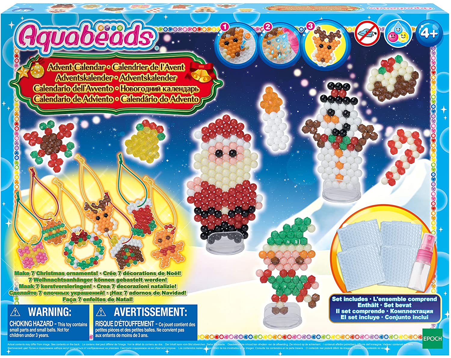 Aquabeads Christmas Advent Calendar, Multicolored, 40 x 340 x 260 millimetres