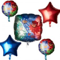amscan 3467601 Foil Balloon Bouquet with PJ Masks Theme - 5 Pcs, Colour