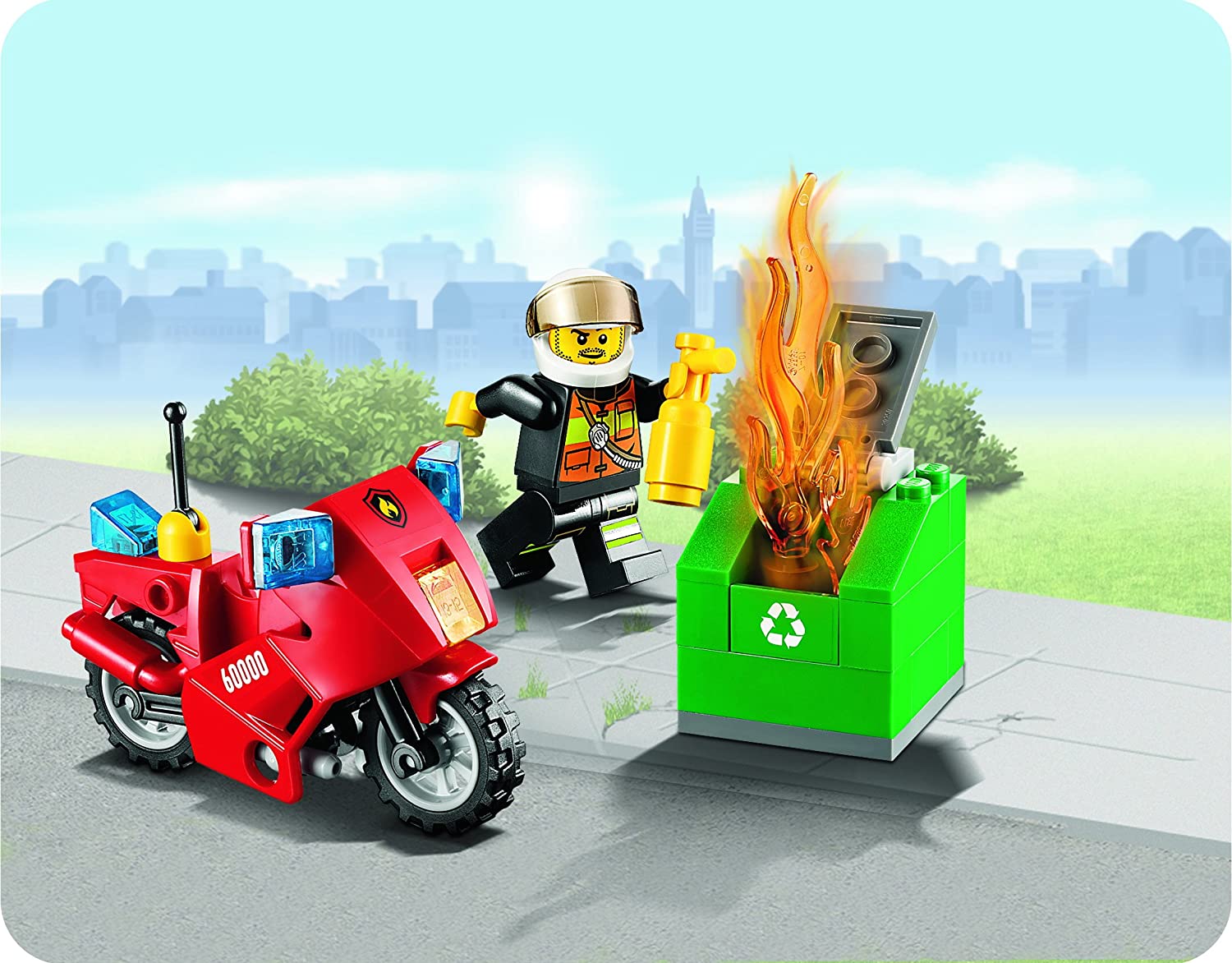 LEGO City Fire Motorcycle - Image 2