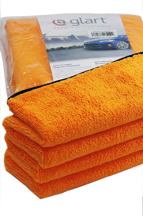 Glart 44WG Watergate Super Absorbent Microfibre Dry Cloth, Window Cloth, Exterior Cleaning, for Cars and Motorcycles, Orange, 1 Piece - Image 3