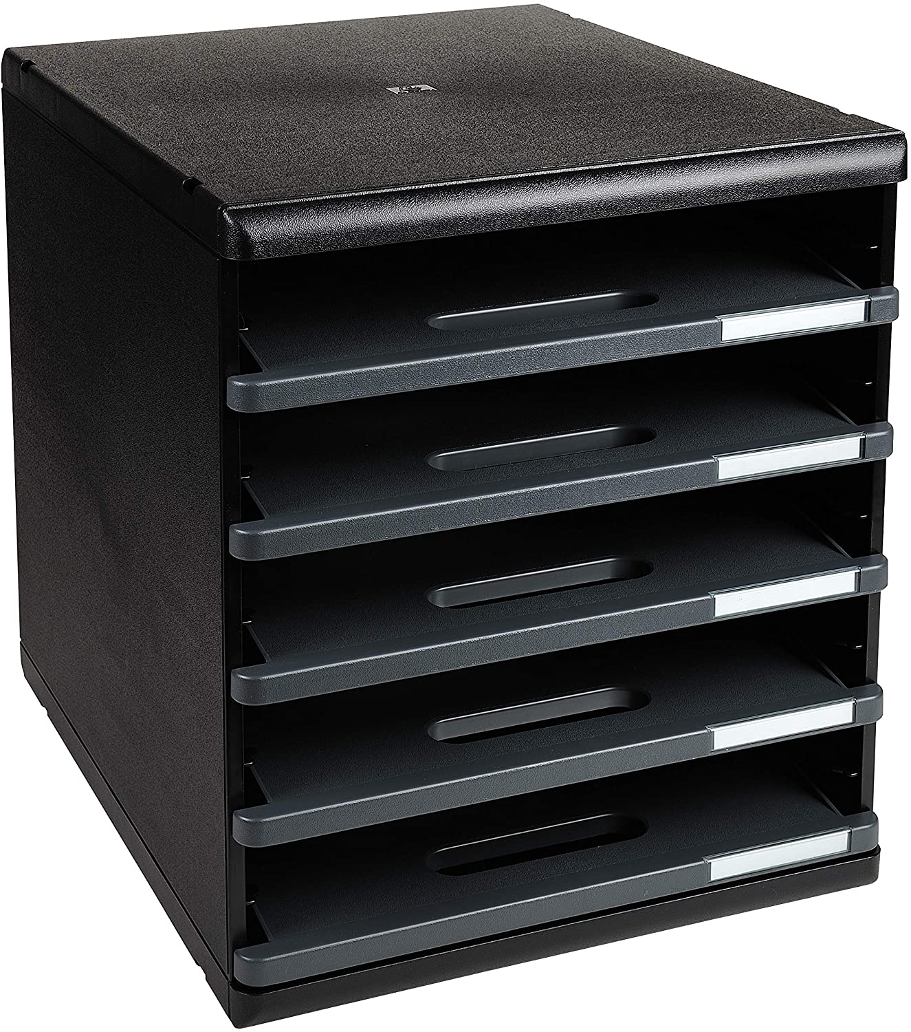 Exacompta, Ref 303714D, Modulo A4 EcoBlack, 350 x 288 x 320mm in Size, 5 Open Drawers (54mm Height), Smooth Opening with Stop - Image 2