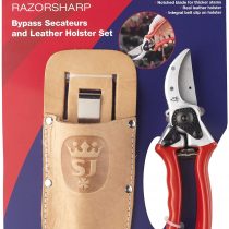 Spear & Jackson Razorsharp Professional Heavy Duty Bypass Secateurs and Leather Holster Set
