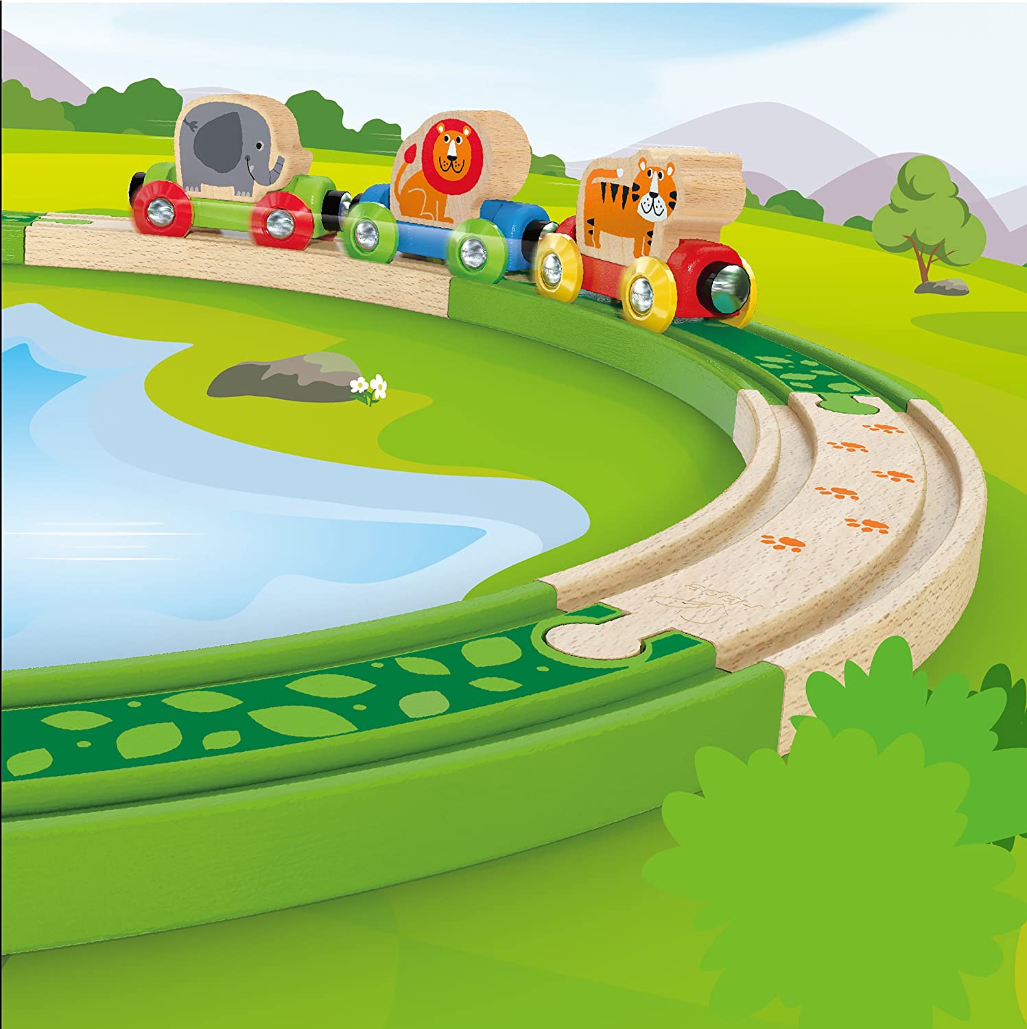 Hape HAP-E3803 Deep Jungle Track Pack, Multicolor - Image 4