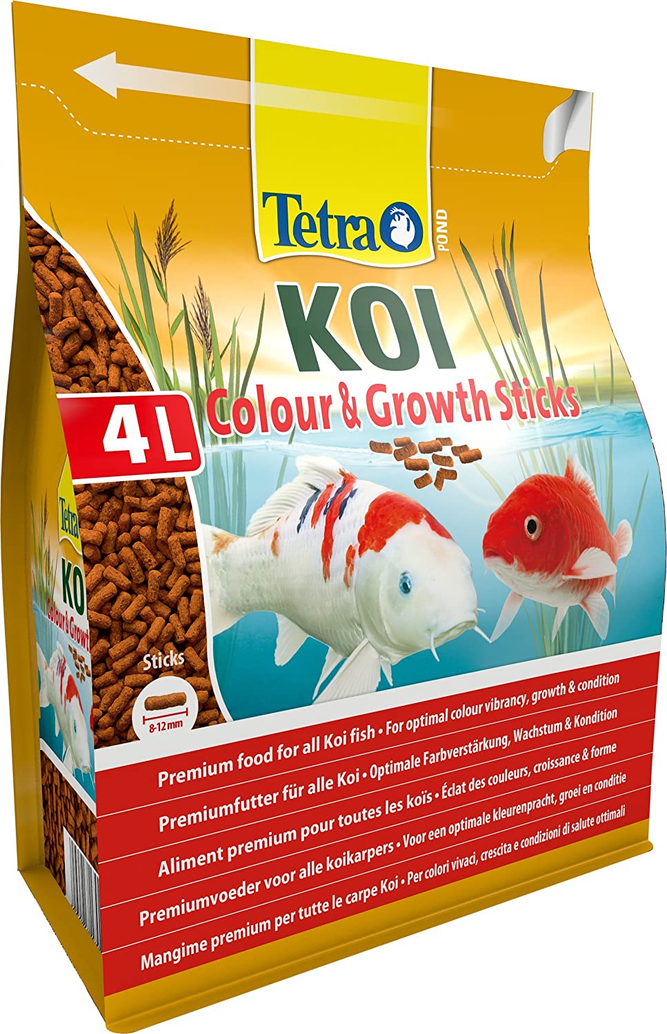 Tetra Koi Pond Fish Food Colour & Growth Sticks 1.2kg - biologically balanced for larger koi fish, 1.2 kg (Pack of 1) - Image 2