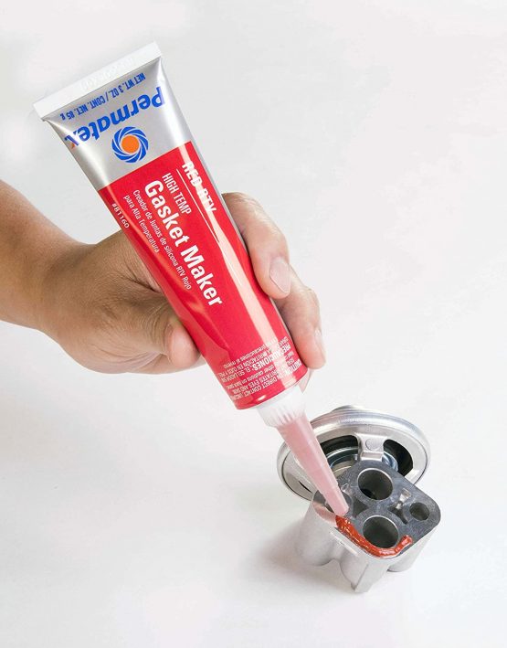 Permatex 81160 High-Temp Red RTV Silicone Gasket, 3 oz - Image 2