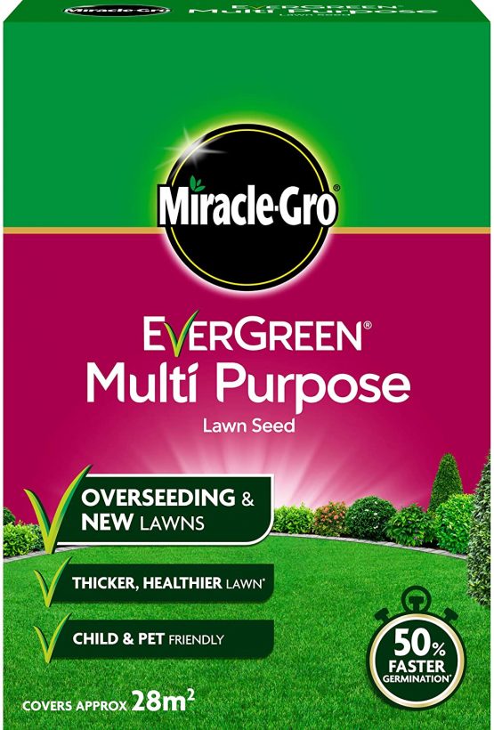 Miracle-Gro EverGreen Multi Purpose Grass Seed Carton, 840 g