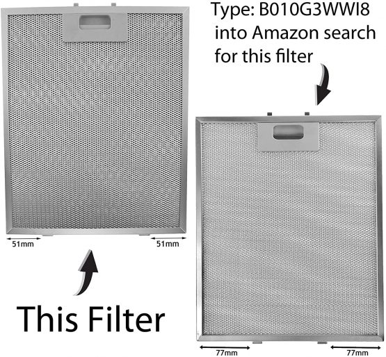 SPARES2GO Cooker Hood Metal Grease Filter (Silver, 320 x 260mm) - Image 4